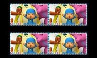 Mix of 4 videos from youtube : pocoyo big scary slide quadparison fixed