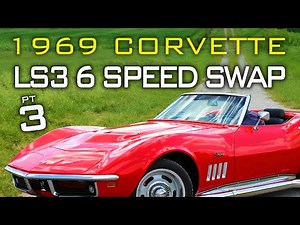 Chevrolet C3 Corvette LS Swap 6 Speed Manual Transmission Swap at V8 Speed and Resto Shop Part 3