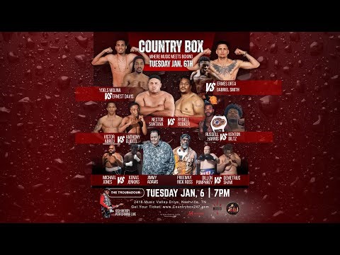 Country Box 39, "Where Music Meets Boxing" Tuesday March 3rd!