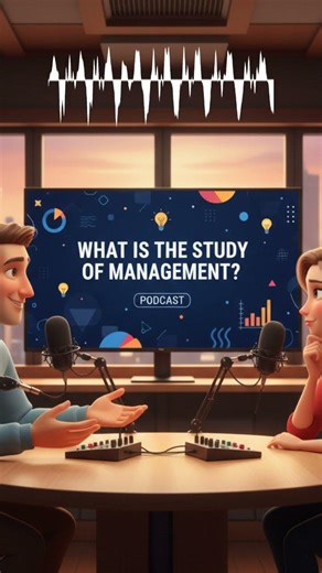 What is the study of management? #podcast #conversation #learnenglish #management #university