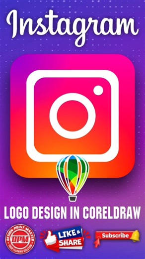 Instagram Logo Design in Coreldraw #shorts #shortsfeed #logo #instagram #instagood #coreldraw #viral