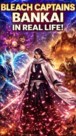 Bleach Captains in Real Life 🔥 Bankai Awakening | Hitsugaya, Byakuya, Mayuri & Komamura