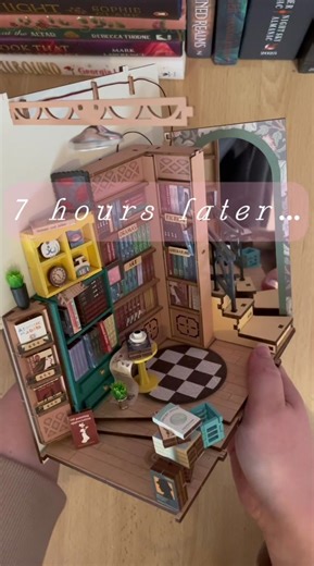 7 hours and a lot of coffee later! I’ve finally finished my first book nook #ShadowCatBooks #booktok #booknook #bookdiy