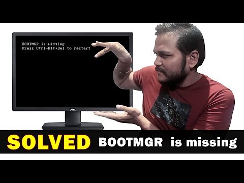 [Solved] BOOTMGR is missing Press Ctrl Alt Del to restart | Need Help Call: +919015367522