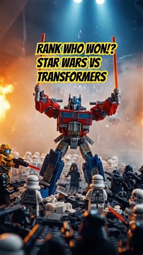 Rank who won!? Star Wars versus Transformers #lego #transformers #starwars