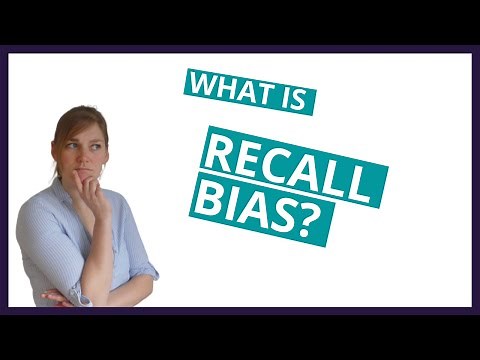 What is recall bias? - Mini-tutorial of only 1 minute!