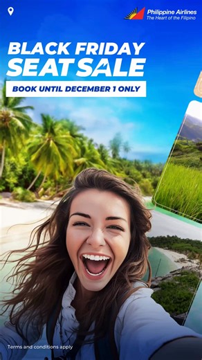 Ready to explore new sights in 2026?  Grab your chance with Philippine Airlines' Black Friday Seat Sale! Act fast, seats are limited. Book until December 1! | Philippine Airlines | Facebook