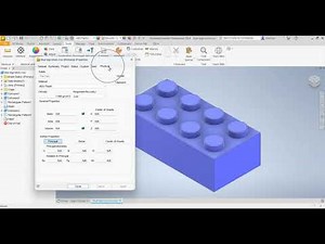 How to 3D Model a Lego Brick using Autodesk Inventor