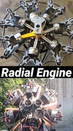 Radial Aircraft Engine working //Radial Engine #automobile #mechanic#engineering #engine
