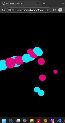 Megnetic web in HTML & CSS ⚡ | Code Breaker#html #coding #css