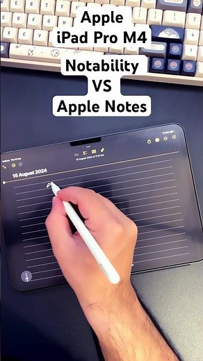 Notability vs Apple Notes on iPad Pro 11 M4: Which One Wins? #apple #notability #ipadpro #notes