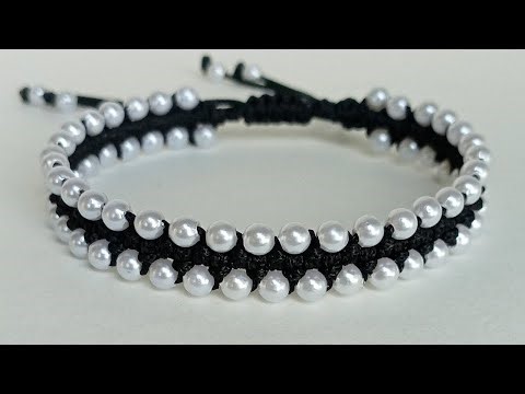 Easy macrame bracelet || how to make macrame bracelets for beginners || handmade jewelry
