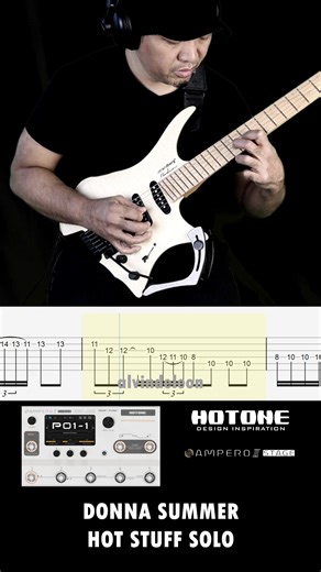 9.8K views · 166 reactions | Hot Stuff Guitar Solo Tabs with Hotone Audio AMPERO II STAGE s #donnasummer #hotstuff #guitar #guitarsolo #guitartabsdaily #guitartutorial #guitartabs #guitarcover #guitarpro #alvindeleon #strandbergguitars #guitarsolocover #guitarlesson #hotoneaudio #hotone #ampero2stage #strandberg | alvin de leon | Facebook