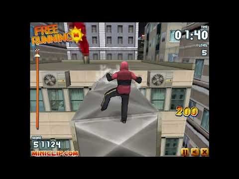 Free Running 1-2 Gameplay (Miniclip.Com)