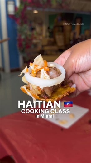 Miami Influencer | Gernise on Instagram: "The only FREE Haitian Cooking Class! 🔥😱🇭🇹 • • • You should already be following @eatwellexchange & if you aren’t boo, hurry up! @eatwellexchange is Miami’s top nutritional organization offering resources & classes like this on a monthly basis. We made tasty and authentic turkey plantain sliders, and the next dish is gonna be even better! 🔥 FOLLOW @eatwellexchange for the next Manje Pou Viv (Eat To Live) Haitian cooking class & more opportunities per