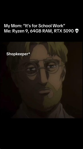 My mom: “He needs a computer for school work” 😇 😭#shorts #gaming #pc #funny #relatable