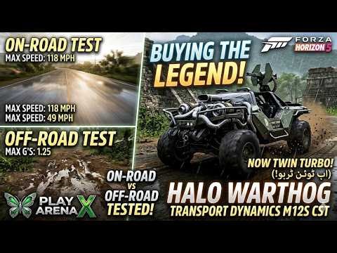 Forza Horizon 5 Halo Warthog Tuning & Test Drive 🔥 | Off-Road vs Road Gameplay (FH5)