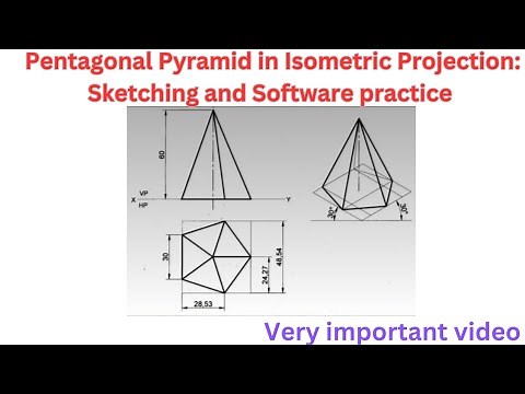 Pentagonal Pyramid in Isometric Projection: Sketching and Software Practice