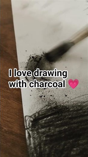 I Drew Trees With Charcoal #charcoaldrawing