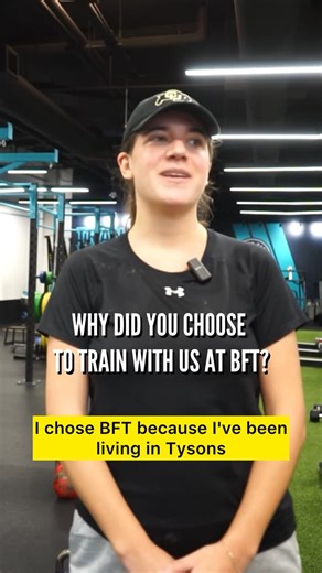 BFT Tysons | Strength & Conditioning Gym on Instagram: "Meet Charlotte 🩵 Just over a month ago, she walked in feeling nervous and unsure…like so many people do on day one. Now she’s confident, in the groove with our progressive programming, feeling better, getting stronger… and she just cleared her first box jump 🙌 heck yah! The biggest win? She’s showing up 5+ days a week without feeling burned out—because our training is designed to build you up, not break you down. This isn’t about going al