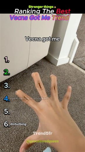 Ranking The BEST " Vecna Got Me Trend" Part 3👹✨ #shorts #trend