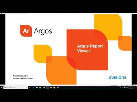 Argos 6.3 Report Viewer Training