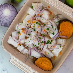 Peruvian Ceviche with Leche de Tigre - Cilantro Parsley
