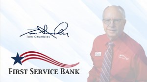 4.3K views · 125 reactions |  Today, We Celebrate 50 Years of Leadership!  Join us in honoring Tom Grumbles, our incredible President & CEO, for 50 years of service to First Service Bank!  From his early days in banking to his role as a visionary leader, Tom has been the heart of our organization, shaping its success and strengthening our commitment to customers and community. #50YearsOfService #Leadership #ThankYouTom #FirstServiceStrong | First Service Bank | Facebook