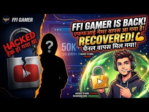 FFI GAMER is Finally Back! 🔥 How I Recovered My Hacked Channel? (Full Story)