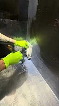 How to install inside corner, anti fracture fabric!#diy#shower #waterproof #fracture #fabric