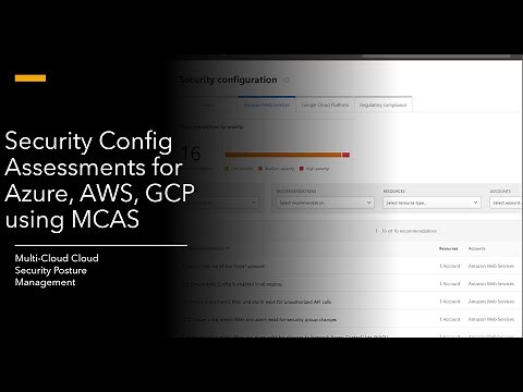 Security Config Assessments of AWS,GCP,Azure using MCAS!