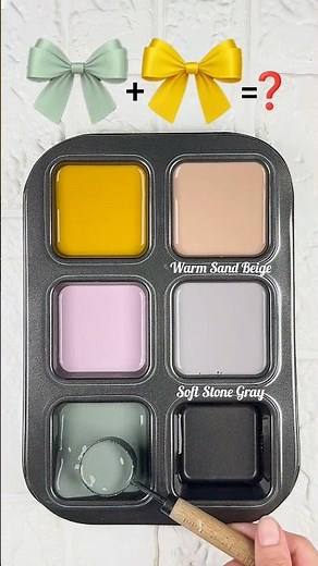 Color Mixing Magic | Mixing Yellow, Mauve & Sage Green to Create Soft Modern Palettes #colormixing