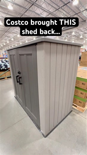Costco Has the LIFETIME Resin Utility Shed BACK for $399.99!#costcofinds #storage