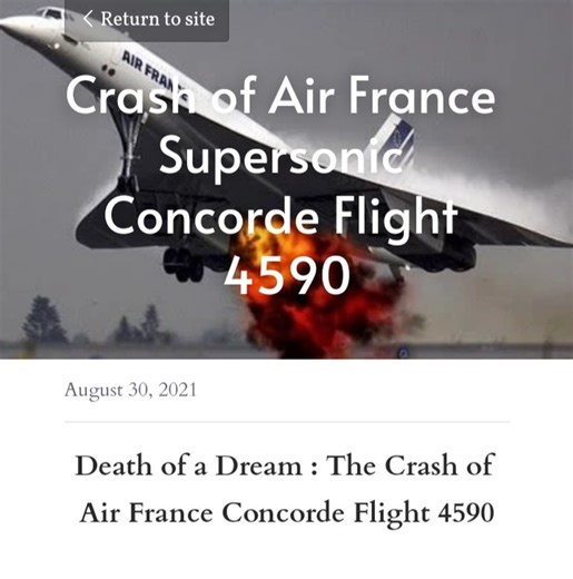 Death Of A Dream : The Crash Of Air France Concorde Flight 4590 - Travel - Nigeria