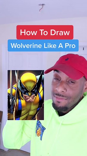 How to draw wolverine #wolverine #learnontiktok #xmen #tutorial #art