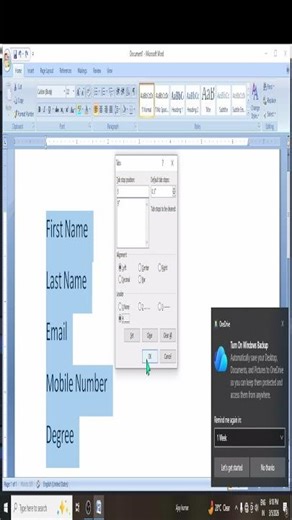MS Word Me Tab Insert Line Kaise Lagaye | Insert Line Using Tab in MS Word | Word Tips