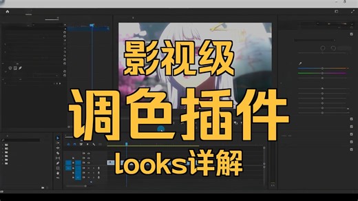 【Looks调色插件教程】影视级调色looks插件调色技巧安装一使用分享教程！