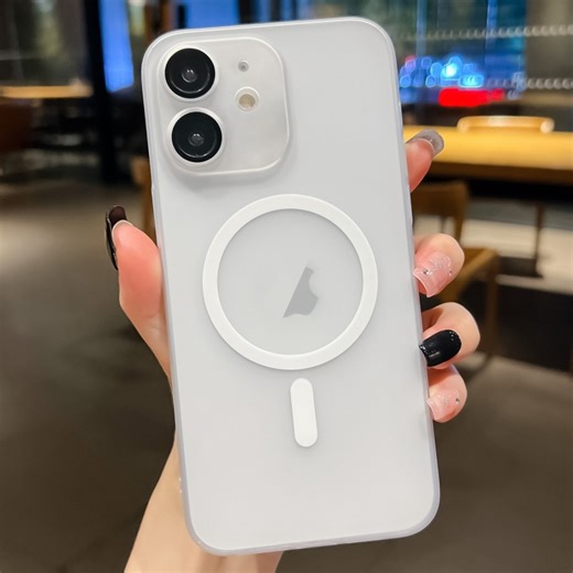 [$1.71] For iPhone 11 Ultra-thin MagSafe Frosted PC Phone Case(Transparent)