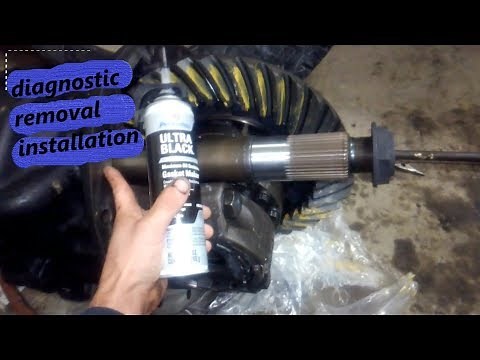 semi truck rear end repair axle 3rd member in one video