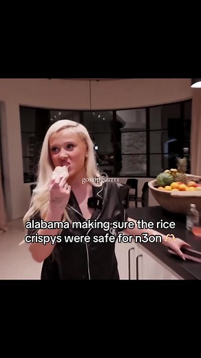 Alabama Barker Checks Rice Crispy Treats for N3on