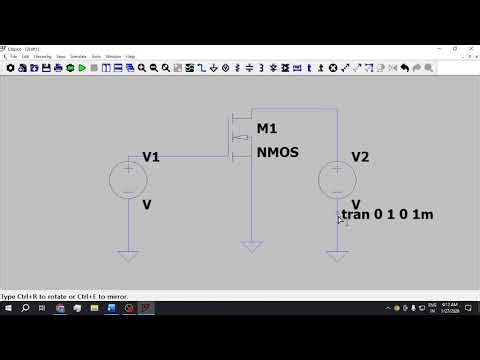 Part 5 -NMOS Characterization- VLSI Lab using LTSpice