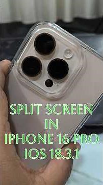 iphone Split screen Multi Tasking feature in ios 18 iphone 16 pro | iphone 15 | iphone 14 |