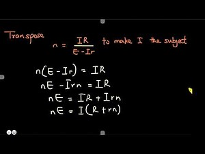 Transpose to change the formula