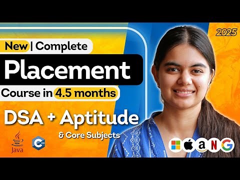 Complete Data Structures & Algorithms + Aptitude for Tech Placements | New Alpha Plus 6.0