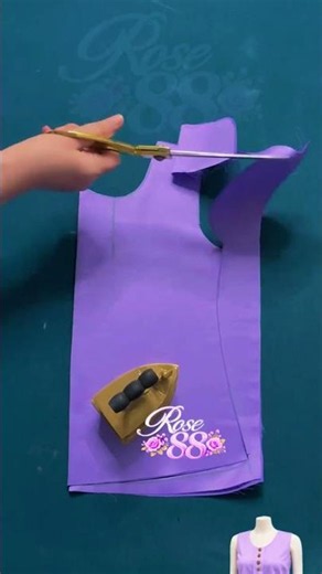 Sew this beautiful blouse in 15 minutes! ✂️ Easy Pattern (Focuses on speed and ease)