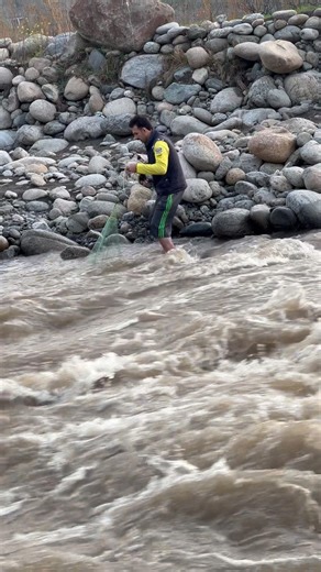 I threw my fishing net into deep river water.” #fishing #sadfishing