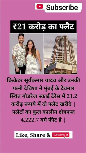 21 करोड़ का फ्लैट | 21 crore flat | #gk #shorts #flat #suryakumaryadav #mumbai