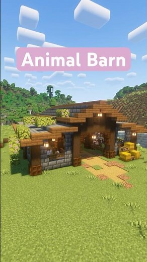 Minecraft Animal Barn Design!