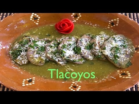 Tlacoyos en salsa verde receta estilo chignahuapan