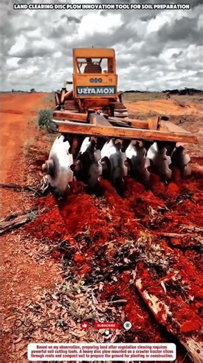 Land Clearing Disc Plow Innovation Tool For Soil Preparation